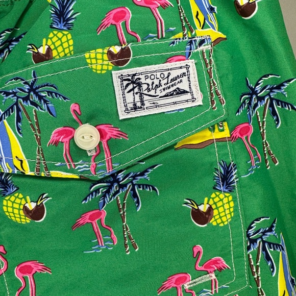 Polo Ralph Lauren Men's Tropical Print Swim Shorts - Picture 3 of 6